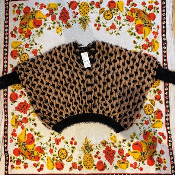 Vintage Designer - Black and Brown Knit Sweater - Picture 5 of 6